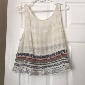Beaded, canvas top